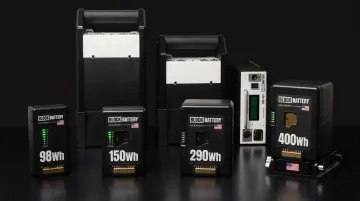 Block Battery Gold Mount cinema battery product lineup with various capacity options