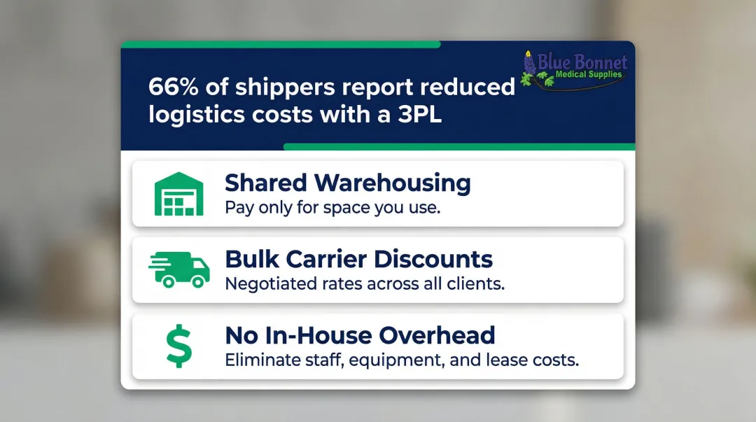 Three key cost-saving benefits of using a 3PL for medical product brands