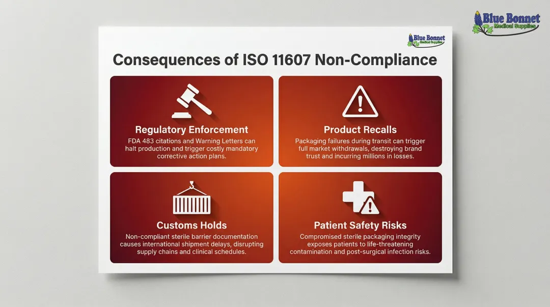 Four consequences of ISO 11607 non-compliance for medical device manufacturers