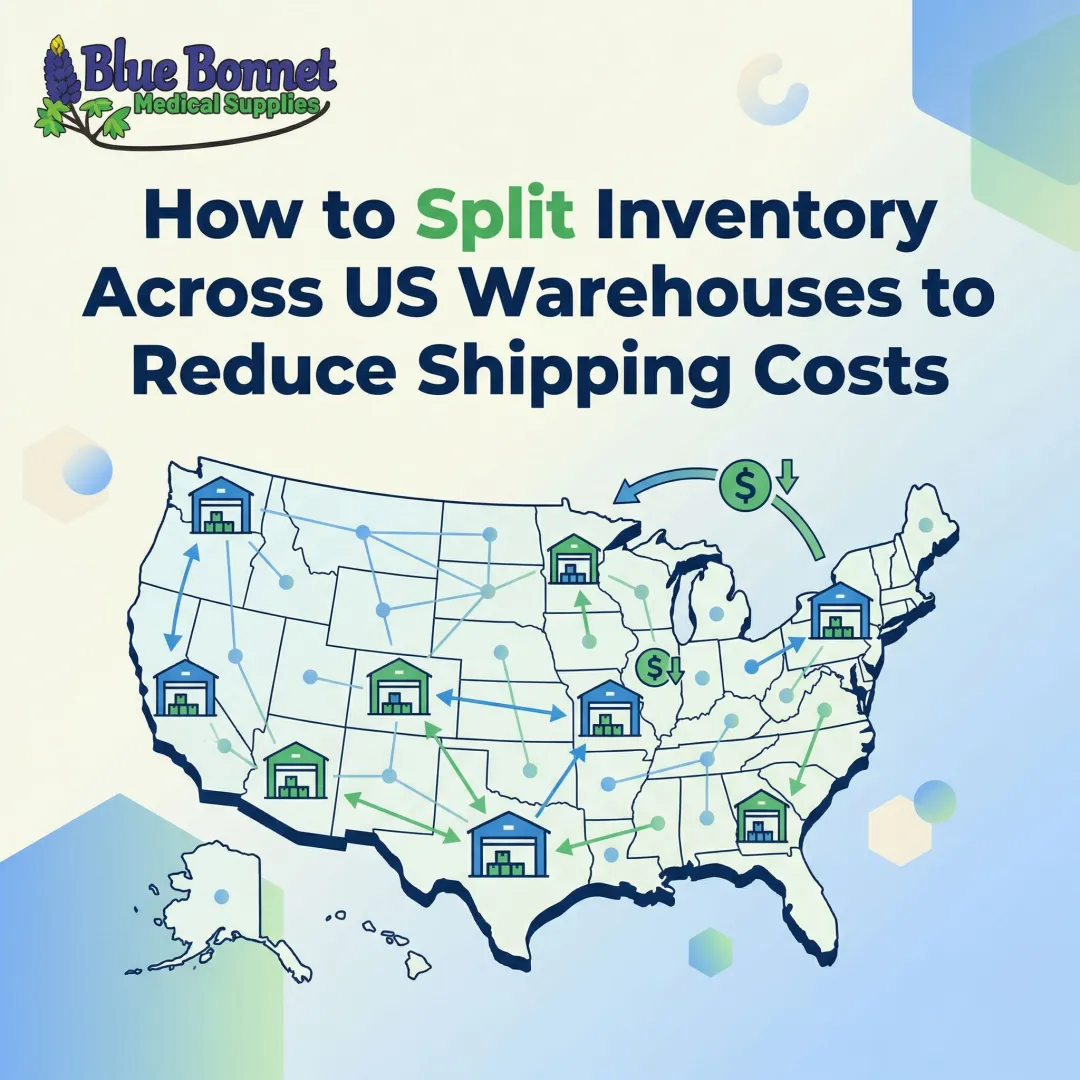 How to split inventory across US warehouses to reduce shipping costs