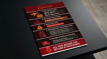 Sunk cost components paid before US product return decision infographic