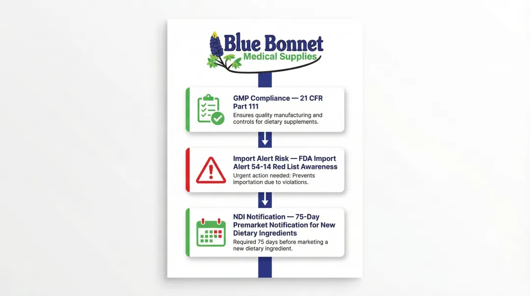 FDA compliance requirements for Indian health supplement brands entering US market