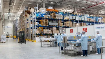 Bluebonnet Medical Supplies 3PL warehouse facility showing organized medical product storage