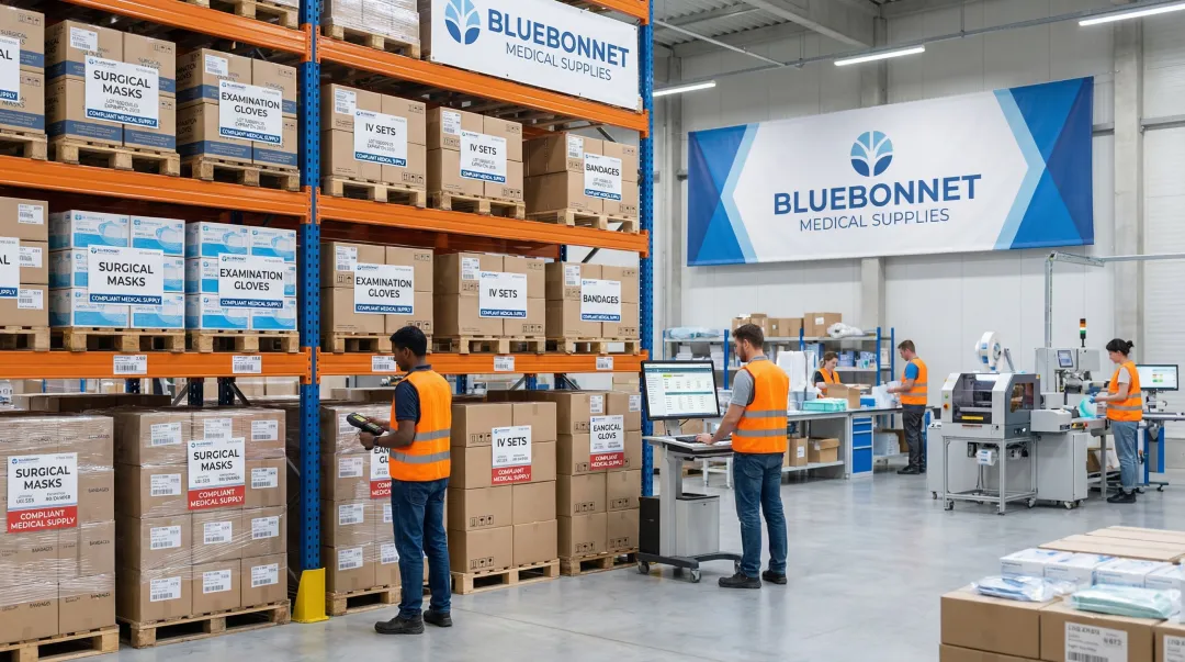 Bluebonnet Medical Supplies compliant warehouse fulfillment operations for medical products