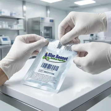 FDA-compliant custom medical device packaging with sterile seals and barcoded labels