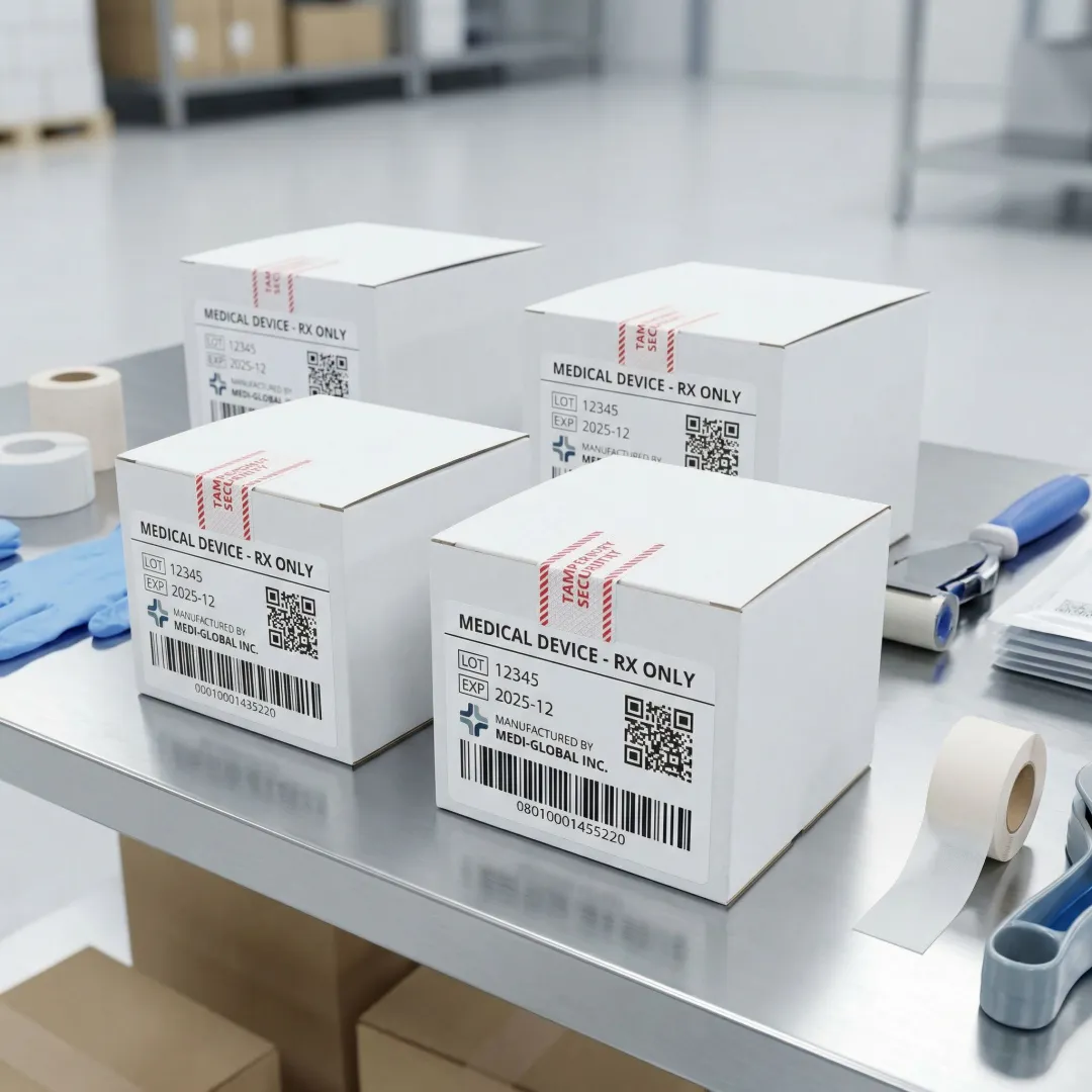 FDA-compliant medical packaging and kitting assembled at a professional warehouse