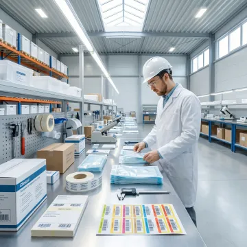 Custom medical packaging solutions with FDA-compliant labeling and sterile packaging for medical devices