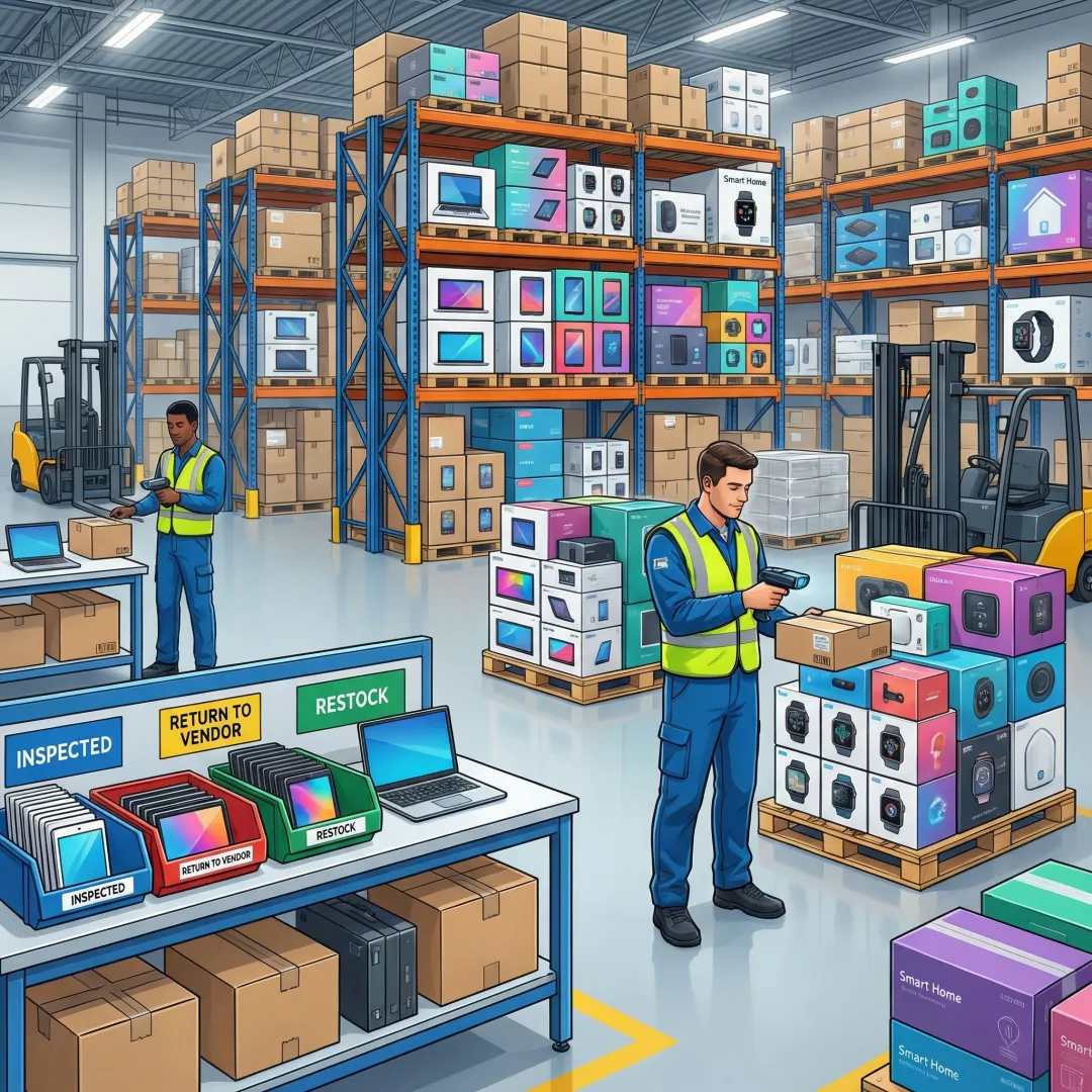 Consumer electronics fulfillment and returns management in the US