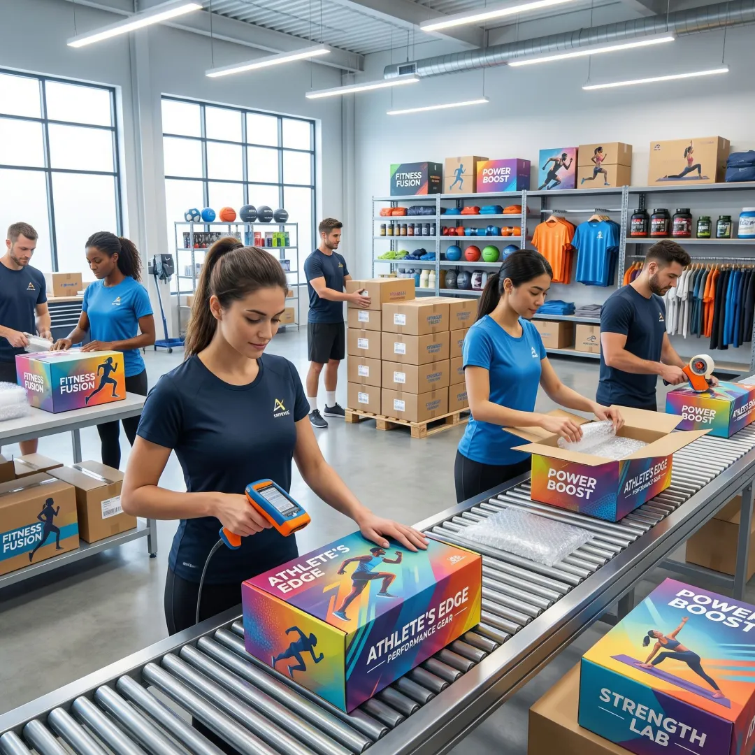 Step-by-step 3PL fulfillment process for fitness equipment in a warehouse