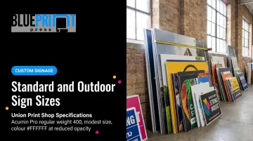 Standard and Outdoor Sign Sizes
