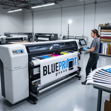 Custom 2x5 vinyl banner displayed at an event