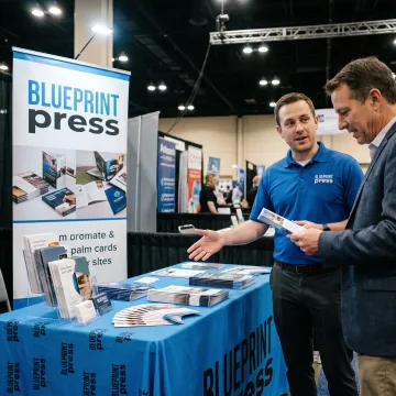 Branded trade show table display