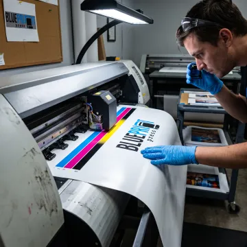 Printing a custom vinyl banner