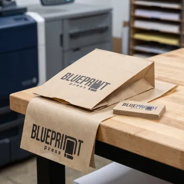 Custom printed kraft paper packaging and cards