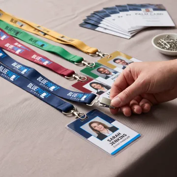 Custom photo lanyards with branded ID badges