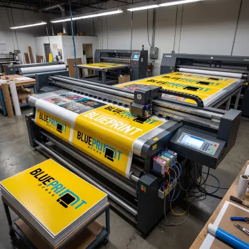Printer producing vibrant custom coroplast signs