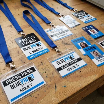 Custom branded lanyards and event badges