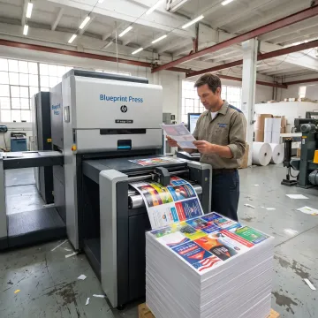 Digital printer producing full-color branded materials