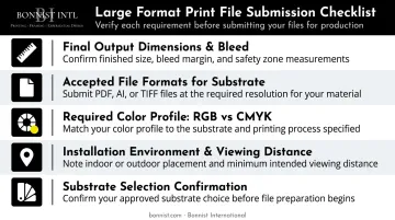 Large format print file submission checklist five key pre-production verification steps