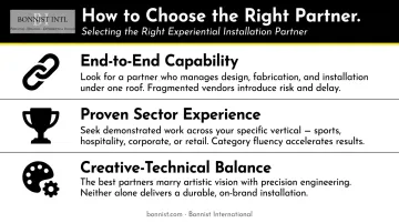 Three criteria for choosing the right experiential installation fabrication partner