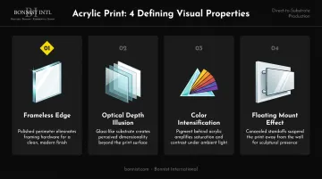 Four key visual properties that make acrylic prints stand out from standard prints