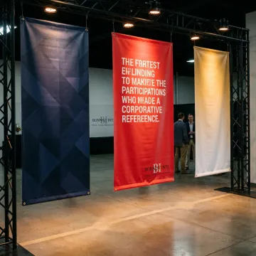 Custom vinyl banner display