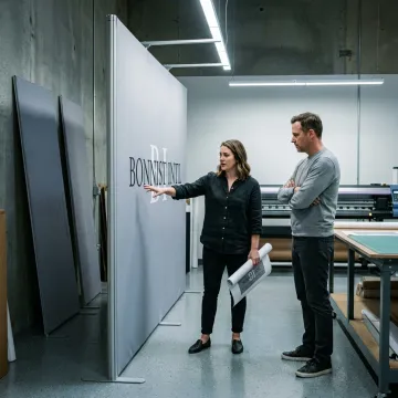 Trade show display production process
