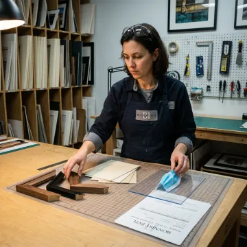 Custom art framing studio in New York
