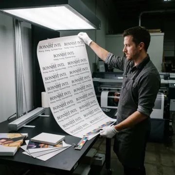 Event backdrop production process