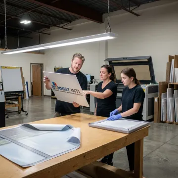 Retail signage production process