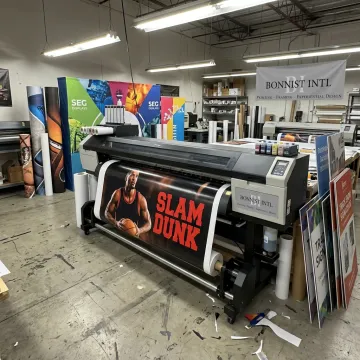 Large format printing for branded displays