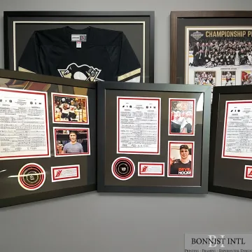 Museum quality custom framing for artwork and memorabilia