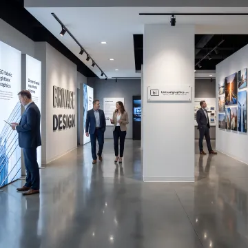 Immersive branded environment with custom displays
