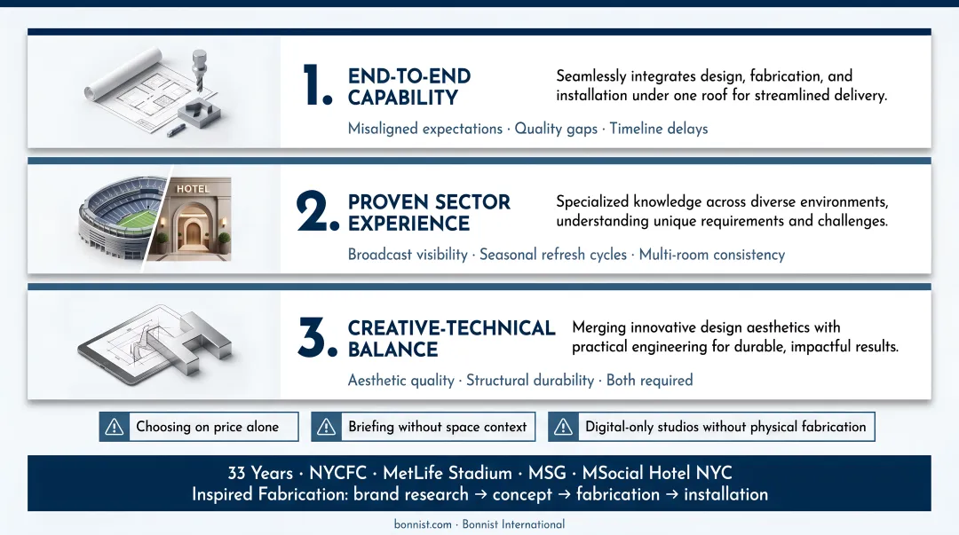 Three criteria for choosing the right experiential installation fabrication partner