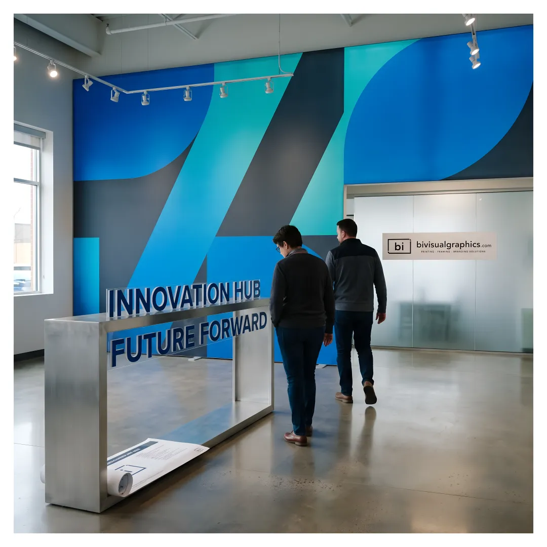 Custom branded experiential installation