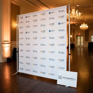 Custom Step and Repeat Banners with Stand