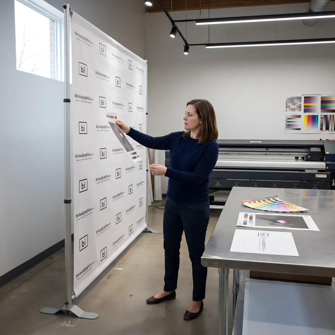 Step and repeat banner production process