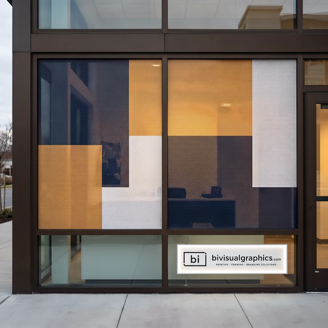 Custom Perforated Vinyl Window Graphics