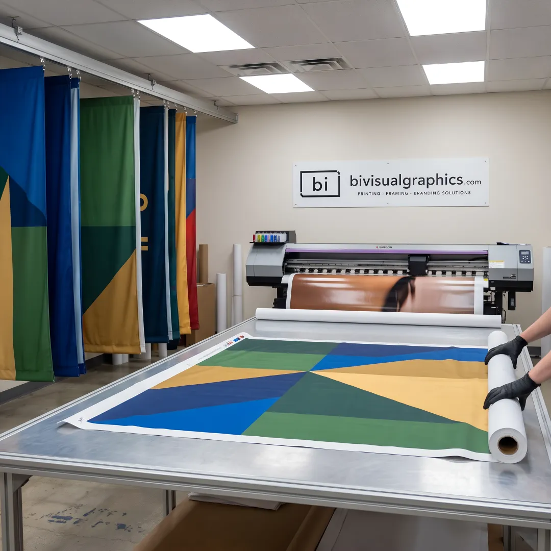 Large format graphics production process