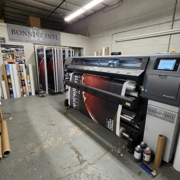 Large format printing for branded displays