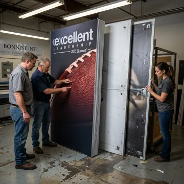 Large format graphics production process