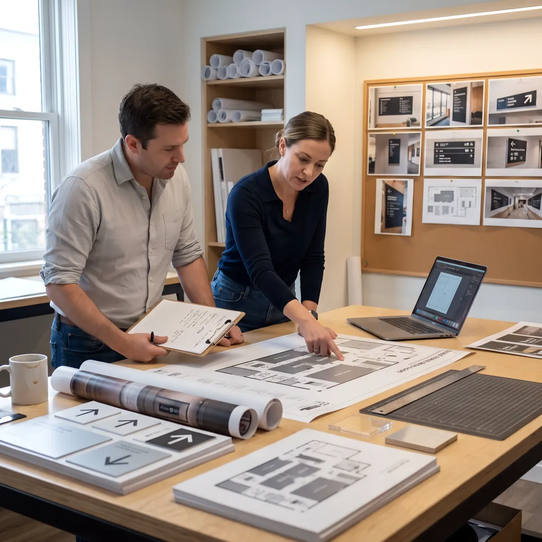 Event signage planning and production process