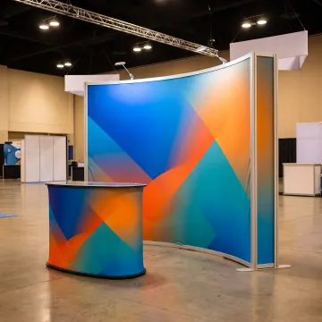 Curved Tension Fabric Display