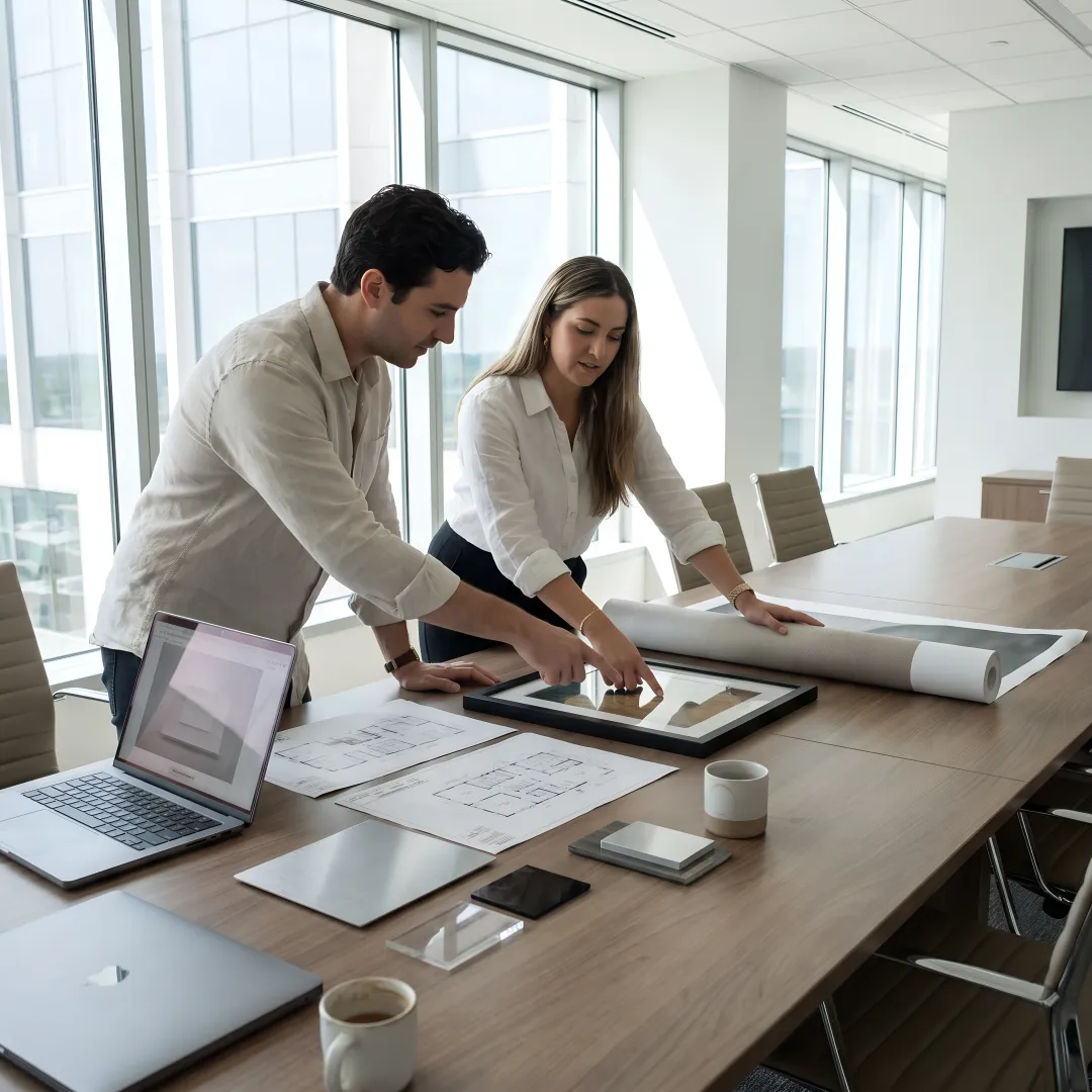 Corporate art planning and installation process