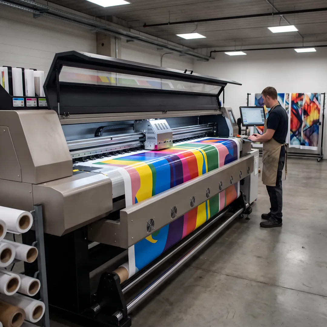 Large format printing for branded displays