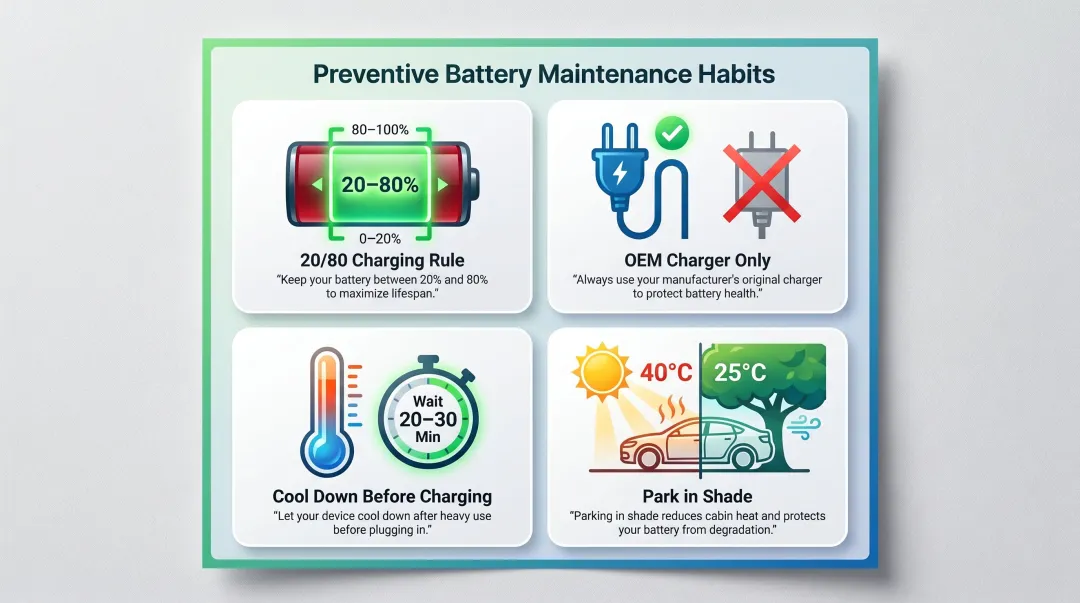 Four essential lithium-ion battery preventive maintenance habits for electric scooters