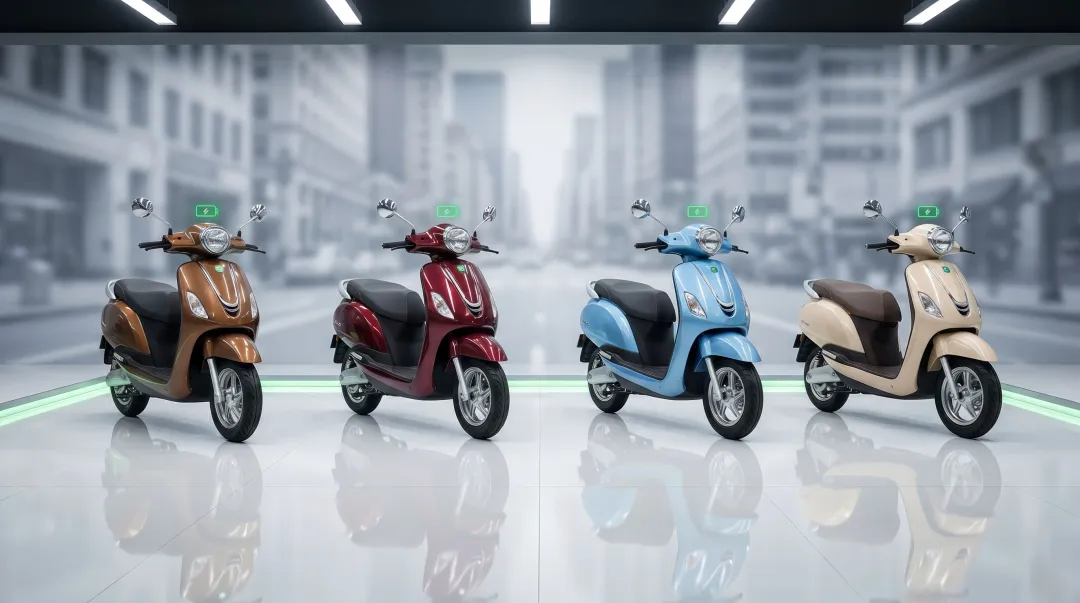 Popular electric scooters in India 2026 TVS iQube Ather Ola S1 Pro on road