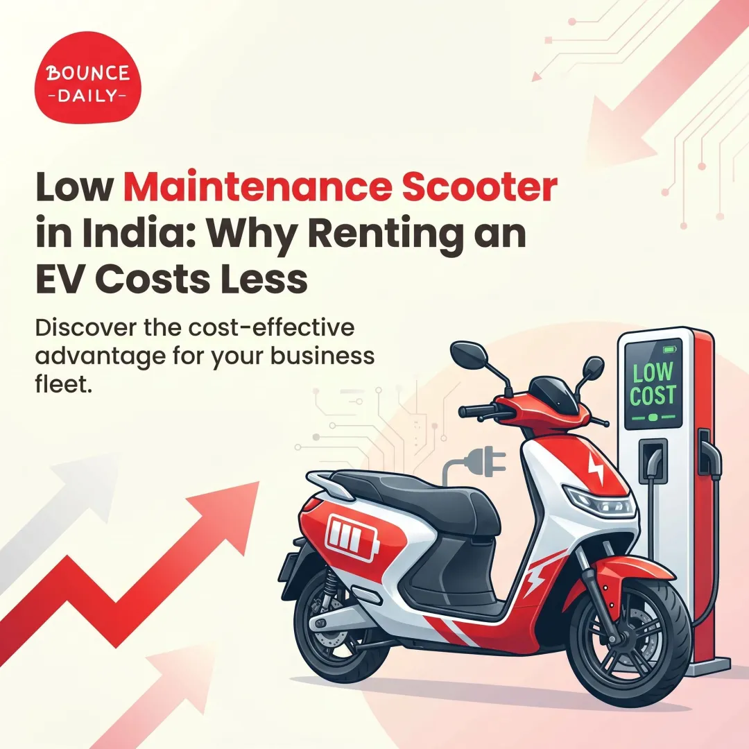 Low Maintenance Scooter in India: Why Renting an EV Costs Less