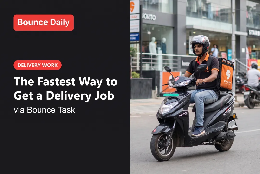 The Fastest Way to Get a Delivery Job, via Bounce Task