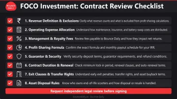 8 critical FOCO contract terms checklist for investor due diligence review